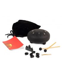 Hayman Steel Tongue Drum 6"  Textured Black, HTD0608/RB