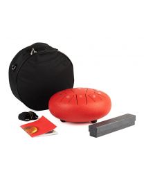 Hayman Steel Tongue Drum 10"  RED - HTD1011/RD