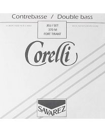 Savarez Corelli Tungsten Orchestra Double Bass String Set for 4/4 - 3/4 SET 370M Medium