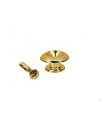 Boston Strap Buttons - Endpins - Sphere Shape - Gold - 2 Pack