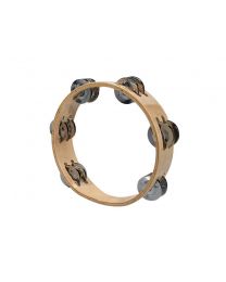 Hayman Chrome Plated Round Tambourine 8" with 12 Bells