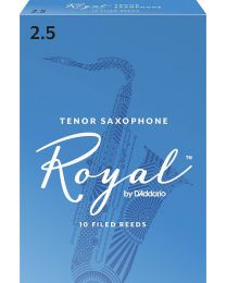 Rico Royal Tenor Sax Reeds, Strength 2.5, 10-pack by D'Addario