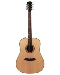 Sire A4 Series Larry Carlton Top and Back Solid Acoustic Dreadnought Guitar (Roasted Top) with SIB Electronics, A4DSNT - Natural