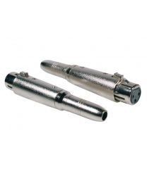 Boston Audio Adaptor, XLR Female Metal, 6.3mm Jack Female Mono, AT-310, (2 Pcs)