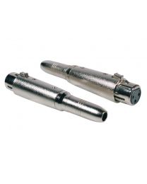 Boston Audio Adaptor, XLR Female Metal, 6.3mm Jack Female Stereo, At-315, (2 Pcs)