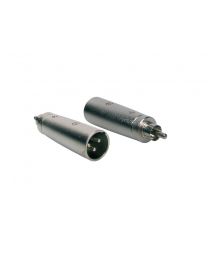 Boston Audio Adaptor, XLR Male Metal, RCA Male, AT-530, (2 Pcs)