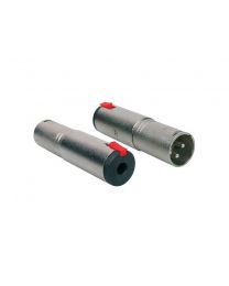 Boston Audio Adaptor, 6.3mm Jack Female Stereo Lock Metal, XLR Male, AT-615, (2 Pcs)