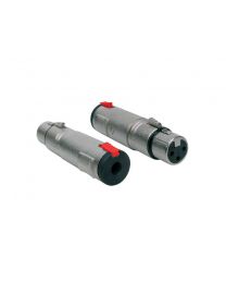 Boston Audio Adaptor, 6.3mm Jack Female Stereo Lock Metal, XLR Female, AT-625, (2 Pcs)