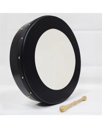 Boreen 14" Non Tuneable Bodhran pack - Black BOD-14-NT