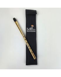 Boreen Tuneable C Whistle - Polished Brass Finish incl Soft Padded Case, BWB-C
