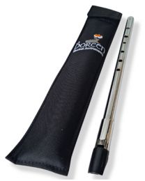Boreen Tunable C Whistle - Polished Chrome Finish incl Soft Padded Case, BWC-C