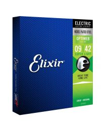 Elixir OPTIWEB Coated Electric Guitar Strings, 9-42, E19002
