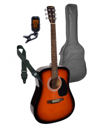 Nashville Acoustic Guitar Pack - Sunburst with Bag GSD-60-SB