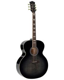 Richwood Jumbo Guitar Heritage Series - Solid Spruce Top - trans black, HSJS-42-TBK