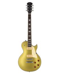 Sire Guitars L7 Series Larry Carlton Electric Guitar L-Style with P90s Gold Top, L7V/GD