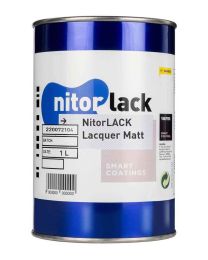 NitorLACK Nitrocellulose Paint Matte Clear - 1000ml 1 Litre can, N220072104