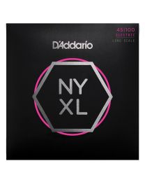 Daddario Bass Guitar Strings, Long Scale Regular, 45-100, NYXL45100