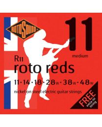 3 Sets of Rotosound R11 Roto Reds Electric Guitar Strings