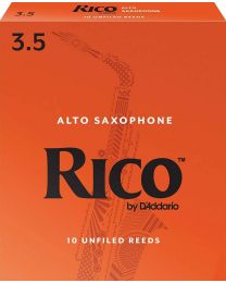 D'Addario Woodwinds Alto Sax Reeds, Strength 3.5, 10-Pack RJA1035