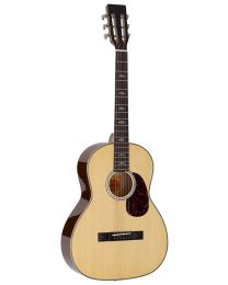 Richwood Parlor Guitar with Solid Spruce Top Guitar - Flamed Maple - Natural Gloss, RP-27