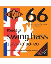 Rotosound 'Swing Bass 66' RS665LB Stainless Steel 5 String 35-120