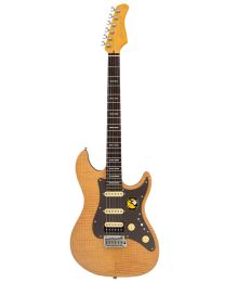 Sire Guitars S Series New Gen Larry Carlton electric guitar S-style natural satin, S7+ FM/NT
