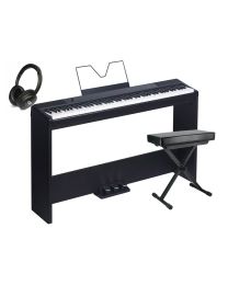 Medeli Digital Piano + Stool + Headphones Compact Stage Piano Pack, SP-C120