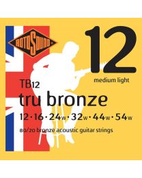 Rotosound Tru Bronze String Set Acoustic 80/20 Bronze 12-54 TB12