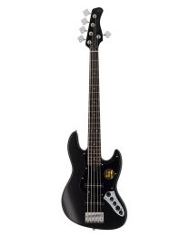Sire Basses V3 2nd Gen Series Marcus Miller 5-String Active Bass Guitar, Satin Black, V3+ 5/BKS