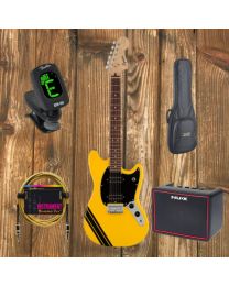 Squier Fender Electric Guitar Pack, Mustangbundleyellow