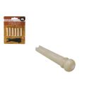 Pickboy Bridge Pins with extractor - Bone