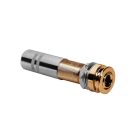 Boston Endpin Jack, Solder 6.3mm Female Jack - Gold