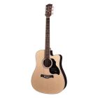 Richwood Master Series D60CE Handmade Electro Acoustic Dreadnought Guitar, Solid Spruce & Rosewood, Gloss