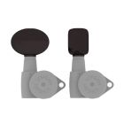 Hipshot Big Butter Bean Guitar Tuner Button Black, HS6B1BBBB