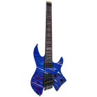Sire Larry Carlton X6H7 7-String Headless Electric Guitar – Matt Blue Swirl