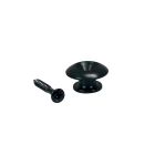 Boston Strap Buttons - Endpins - Sphere Shape - Black - 2 Pack
