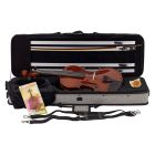 Leonardo Deluxe Violin Outfit 4/4 Scale European Flamed Maple with Case & Bow LV-2044
