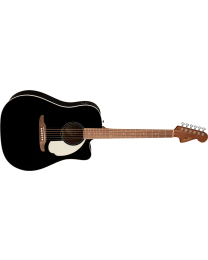 Fender California Standard Redondo™ CE, Spruce Top, Ivory Pickguard, Black
