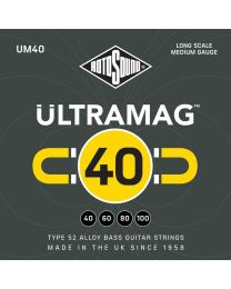 Rotosound Ultramag String Set Electric Bass Type 52 Allow Wound 40-100, UM40