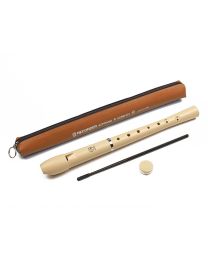 Angel Recorder - Soprano - Cream Coloured with Bag and Cleaning Rod