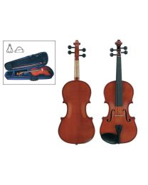 Student 1/8 Size Violin Outfit with Ebony Fittings, Case & Bow LV-1618