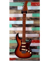 Sire Guitars S7 Vintage Series Larry Carlton Electric Guitar S Vintage Style 3-Tone Tobacco Sunburst, S7V/3TS