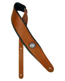 Gaucho Deluxe Padded Brown Leather Guitar Strap