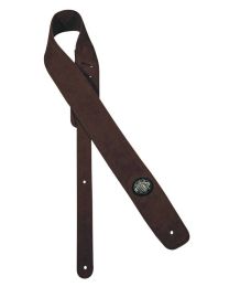Gaucho Padded Suede Guitar Strap, Dark Brown