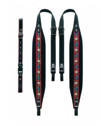 Boston Pair of Accordion Straps - 48 to 78 Bass, Top quality Leather