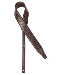 Gaucho Buffalo I Series guitar strap - Brown guitar strap, top quality leather GST-641-BR