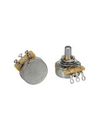 CTS short .250" bushing for pg mount, 3/8" diam. dished back, 250K audio solid shaft