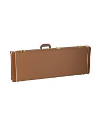 Boston California Series Electric Guitar Case Brown / Gold