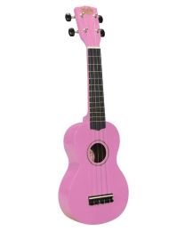 Korala Soprano Pink Ukulele with matching colour gig bag UKS-30-PK
