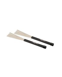 Hayman Retractable Brush with Black Rubber handle - White Nylon Bristles - BRH-5-WN